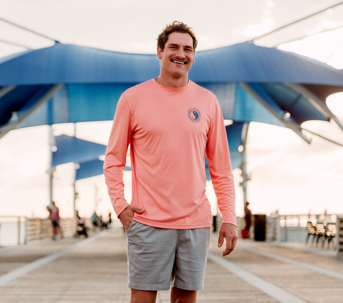 Men's Jax Beach Long Sleeve UV Protection Shirt (UPF 50)