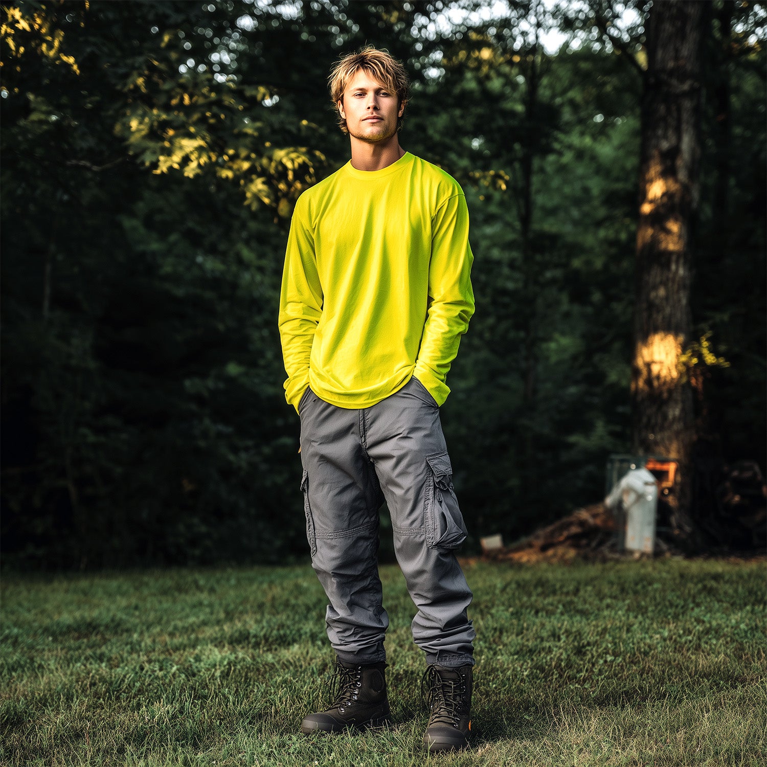 Men's Jax Beach Hi-Vis LS UV (UPF 50)