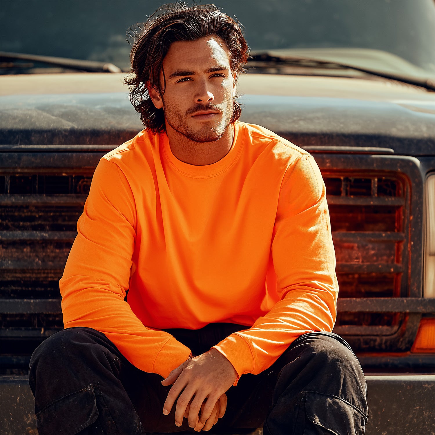 Men's Jax Beach Hi-Vis LS UV (UPF 50)