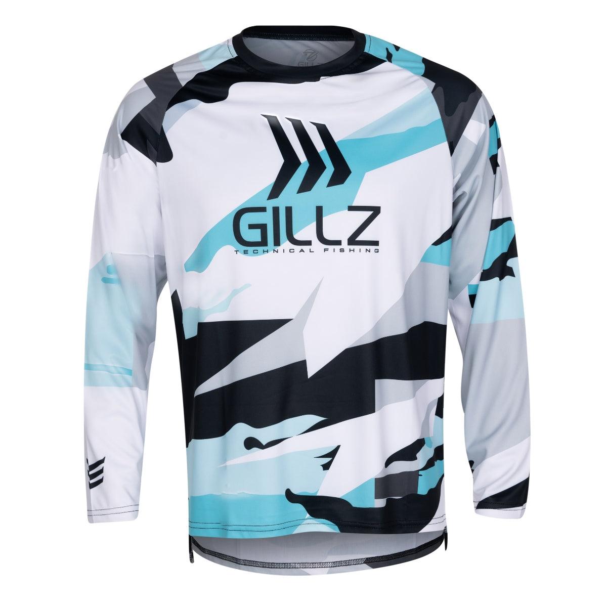 Gillz - Contender Long Sleeve Shirt UV RPM, Aruba Blue (All Sizes) - Technical Outdoor Gear