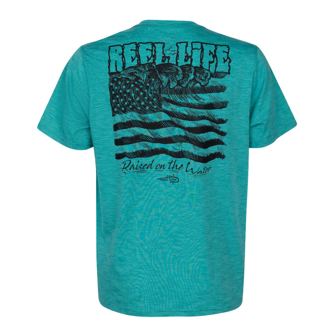 Reel Life Men's Ocean Washed Great Escape T-shirt