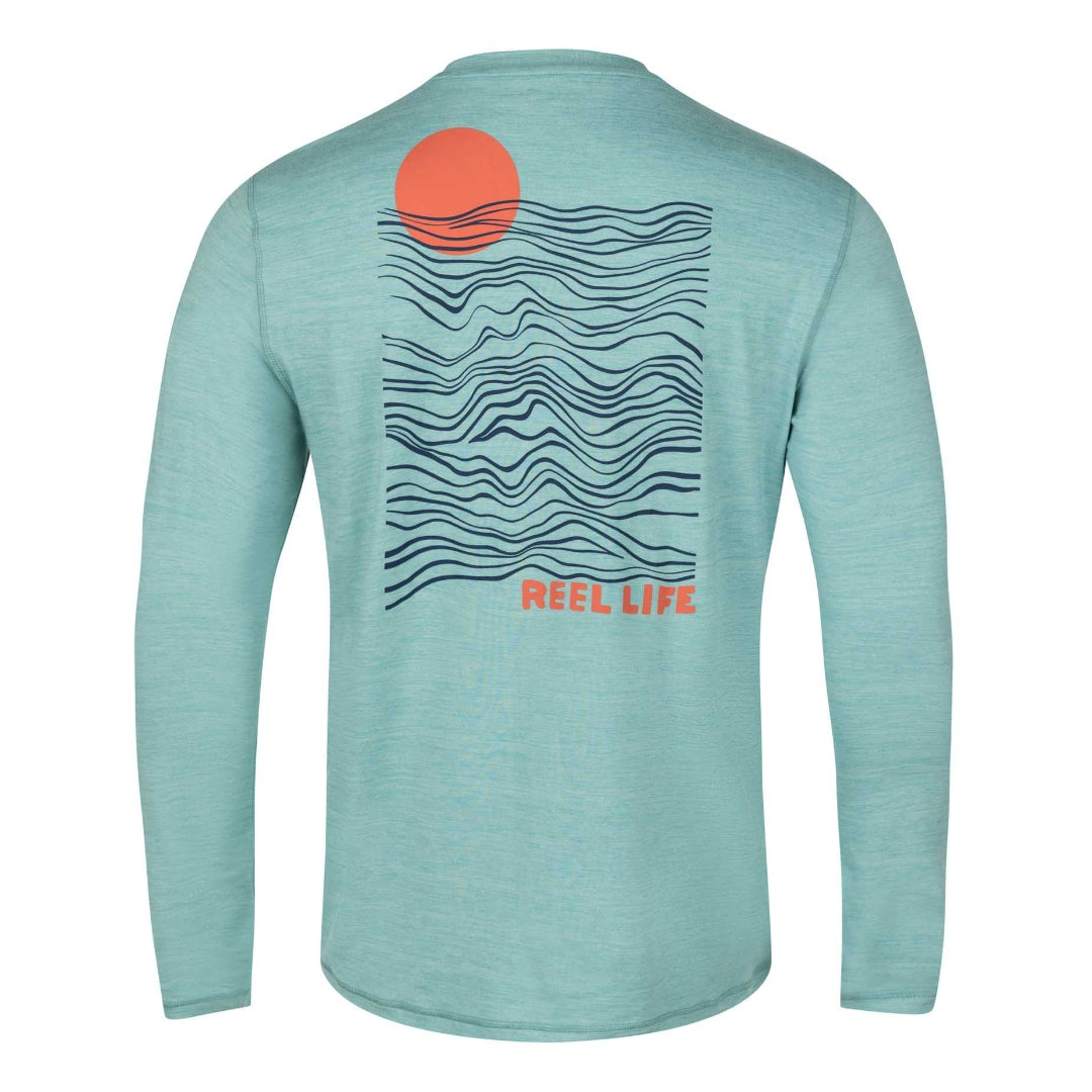 Reel Life Compass Lure UV Long Sleeve T-Shirt - Sea Foam – Forza Sports