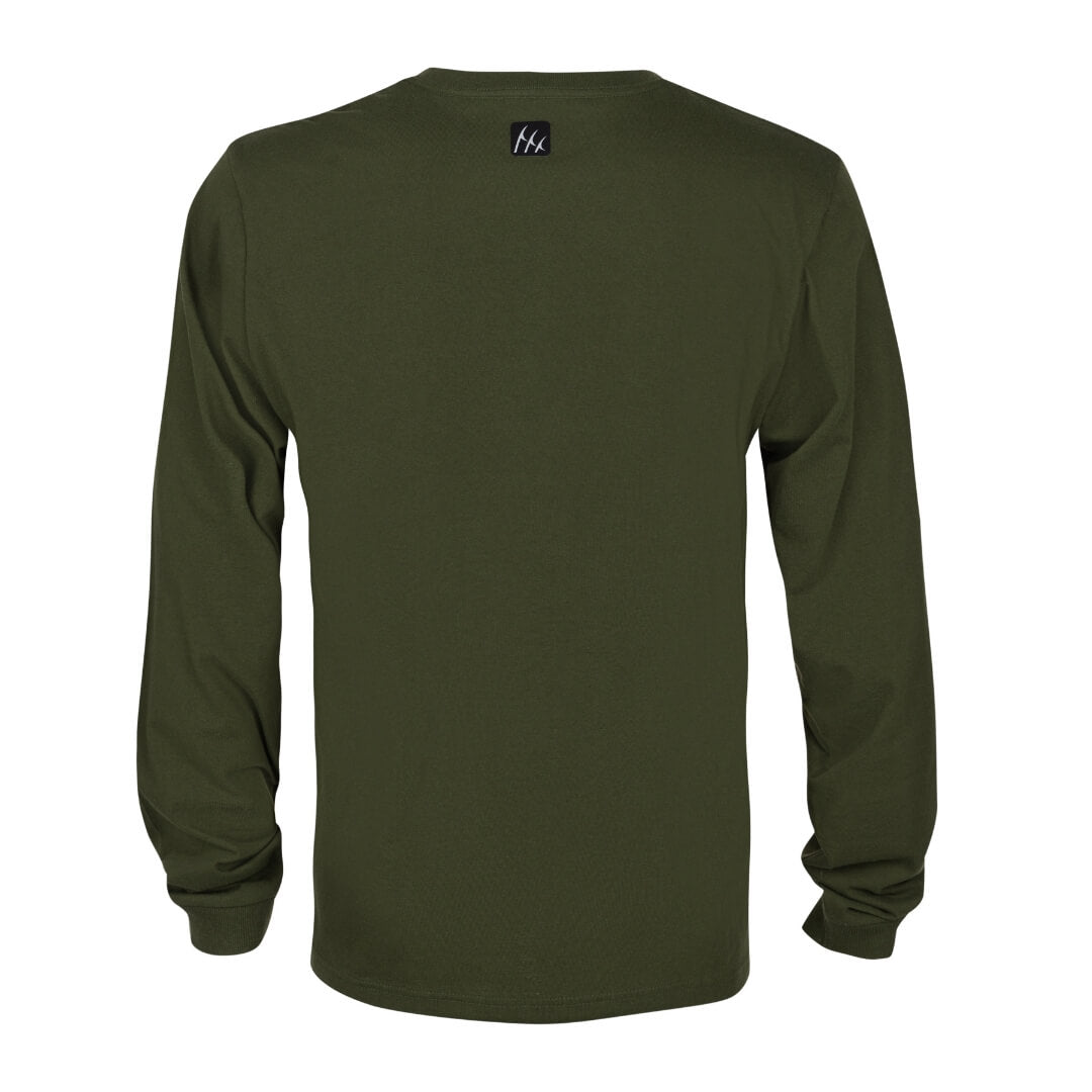FINTECH Men's Long Sleeve Graphic T-shirt (Medium) in the Tops