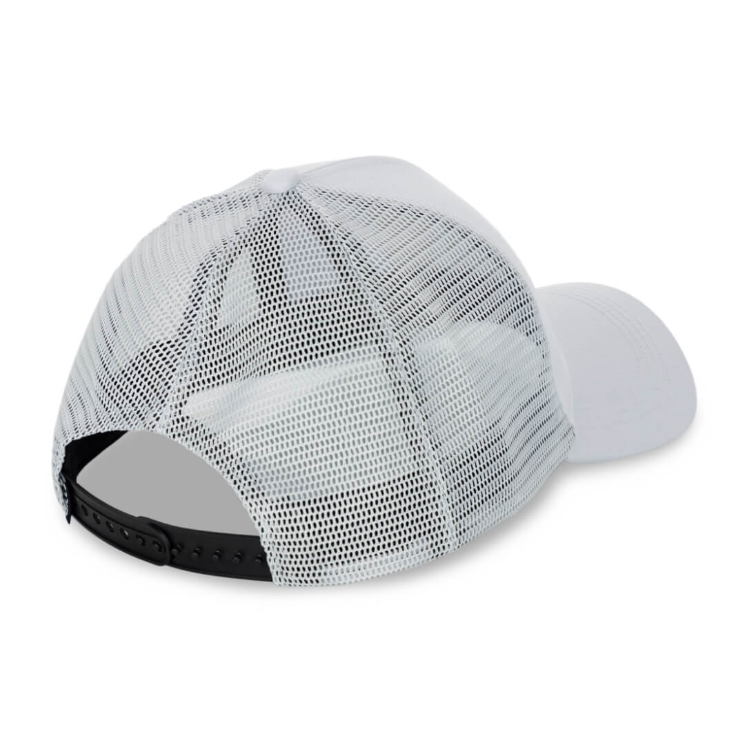 V Crown Snapback Hat Silver/Black Mesh