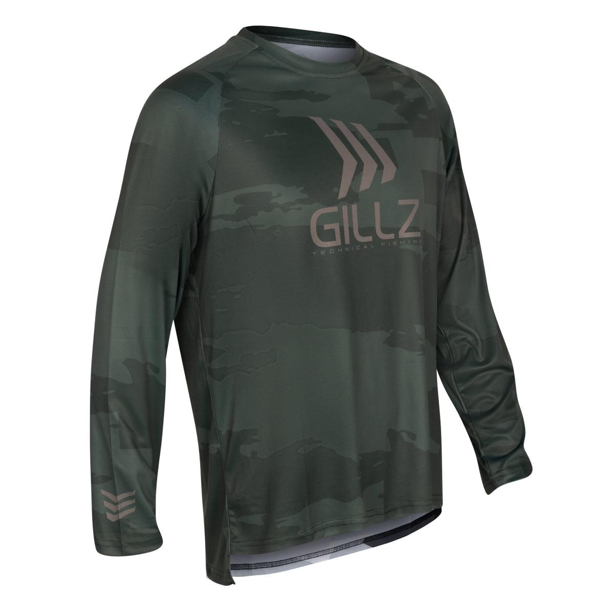 Gillz - Contender Long Sleeve Shirt UV Swell, Rifle Green (All Sizes) - Technical Outdoor Gear